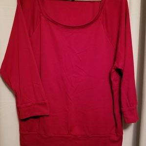 Womens casual top, size Large from Express - Color is red